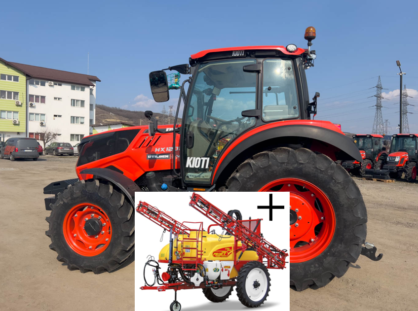 Kioti HX 1201PC cu Frana Pneumatica + Erbicidator Projet 3200 / BDL 24M PROMO de vanzare