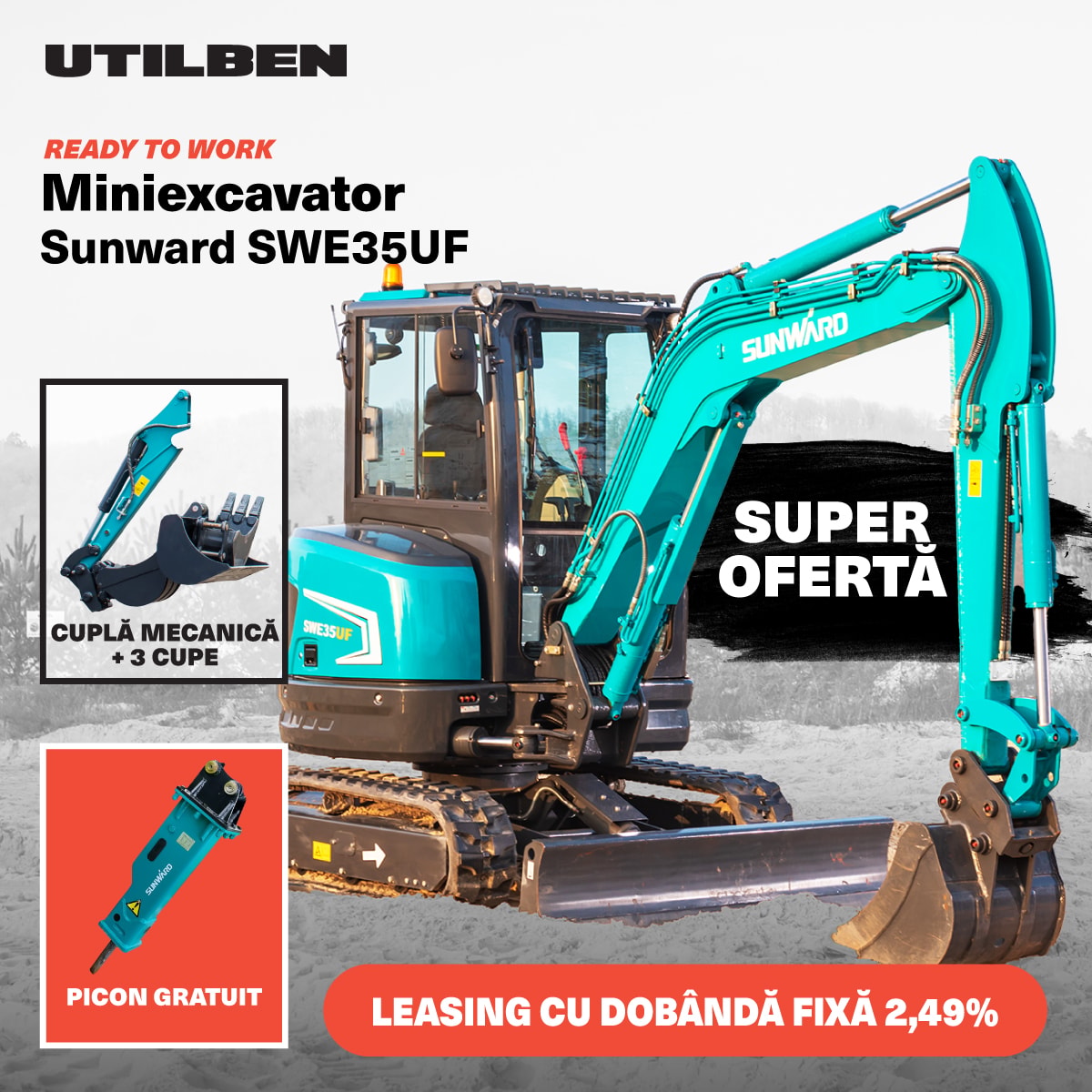 SUNWARD SWE 35UF + PICON GRATUIT de vanzare